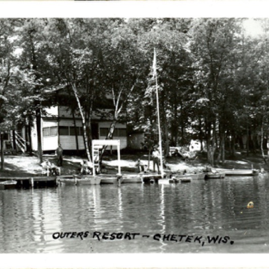 Here's another great shot of cabin 2 located where the picnic tables are now.